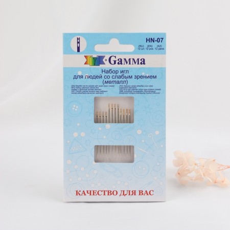 Sewing needles, with a golden ear, authentic, 12 pcs, HN-07