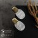 Earrings Assorted Tanzania Purvapers Ovals, white color in gold