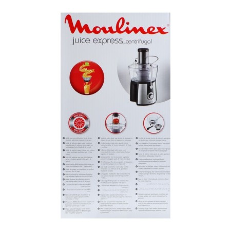 Moulinex Ju550D10 juicer, centrifugal, 800 watts, 2/0.8 l, black-silvery-7