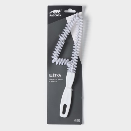 Brush for cleaning dishes and raccoon grilles, triangle, 24 × 6.5x1.5 cm, white color-4