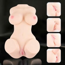 Masturbator Oka-hpki, super realistic, 6 kg, one and a half with breasts, cyber leather, bodily