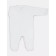 Children's overalls on the Rant Base buttons, with anti -ticaras, seams outward, height 62 cm, dairy color