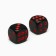 Dice play "Game time", 1.6 x 1.6 cm, set 2 pcs, black