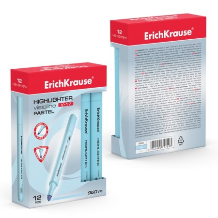 Erichkrause Visioline V-17 Pastel, 0.6-4.5 mm, water-based ink, blue, blue-3