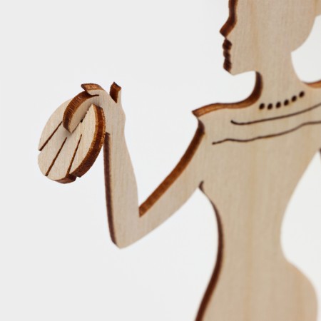 Wooden napkin "Statnoy", with a tea holder, 25 × 13 × 13 cm-5