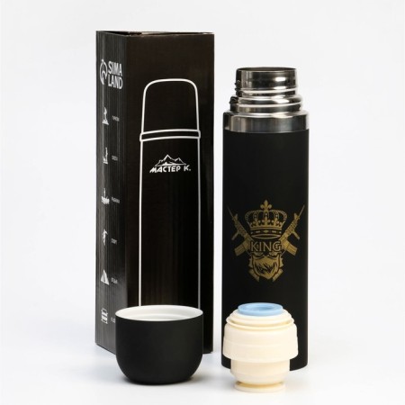 Thermos, 500 ml, sleeve, king, with a mug, retains heat 10 hours, 6.5 x 24 cm-2