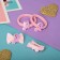 Hair Set "Cute" (2 clamps 3.5 cm, 2 elastic bands) unicorn