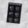 A set of 6 nameplate for gifts "My Achievements", 16 × 24 cm