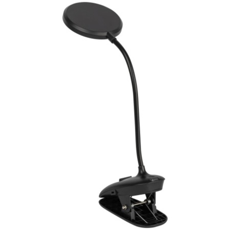 NLED-513-6W-BK desktop lamp LED battery on clothespin, black color-1