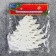 Jewelry decoration "Frozen Christmas tree" (set 6 pcs) 8x8.5 cm, white