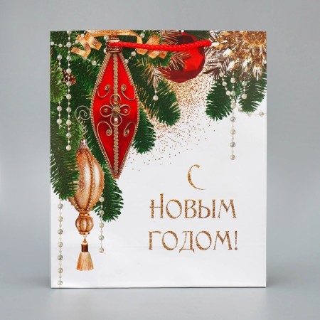 Laminated vertical "holiday", ml 21 x 25 x 8 cm, new year-3