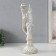 Polystone candlestick "White parrot on a branch" for metal 12.4x12.2x36 cm