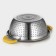 A colander made of stainless steel “Edwin”, D = 22 cm, two plastic handles, color mix