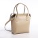 Women's bag with lightning, with a cosmetic bag, beige color