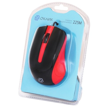 Mouse 225M black/red optical (1200DPI) USB for a laptop (3but)-8
