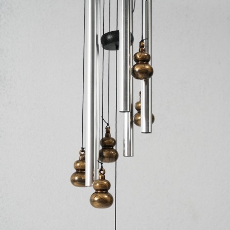 Music of wind metal, tree "Gorlyanka" 5 tubes 60 cm-2