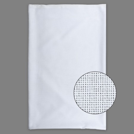 Canvas for embroidery, uniform interweaving, 100 × 150 cm, white color