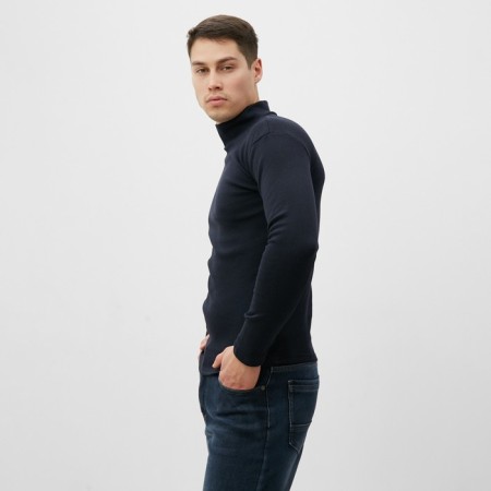 Male turtleneck, dark blue color, size 48-5