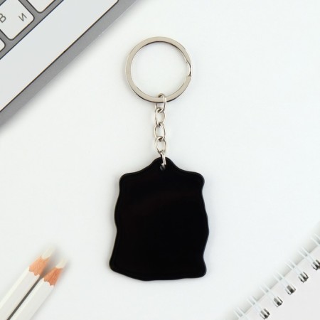Key keychain acrylic "hamster", 7 x 12.5 cm-4