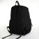 School backpack on lightning, 5 pockets, black color