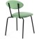 Stol on a metal frame Mareon skiing metal/velor, painted metal/green 47x55x79 cm