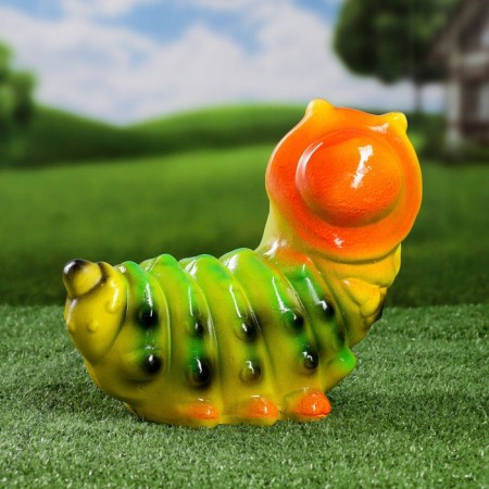 Garden figure "caterpillar in a hat"-2
