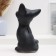 Piggy bank "Cat" black 13x13x23cm