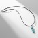 Pension Pendural Pensioner "turquoise" on a lace, 45 cm + extension cm 5 cm