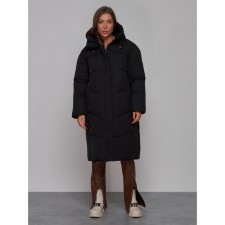 Coat insulated winter female, size 42, black color