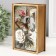 Broke-Kniga metal, leatherette "Butterfly and roses" with a mirror 17x12x5 cm