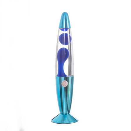 Lava-lamp "Rocket" 1x30W E14-R39 (wax) blue 11x11x41cm-7