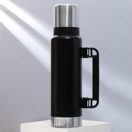 Thermos "Compass", 1.2 l, black, retains heat 16-18 hours-1