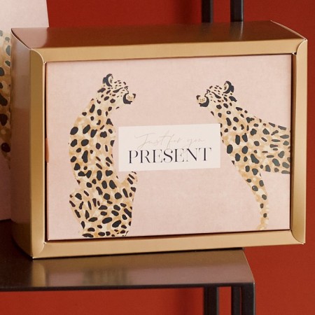 Gift folding box, packaging, “leopard”, 20 x 15 x 10 cm-6