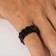 Ring "Steel" mechanism, color black, 22 size