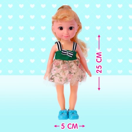 Classic "Olya" doll in a dress, mix-1
