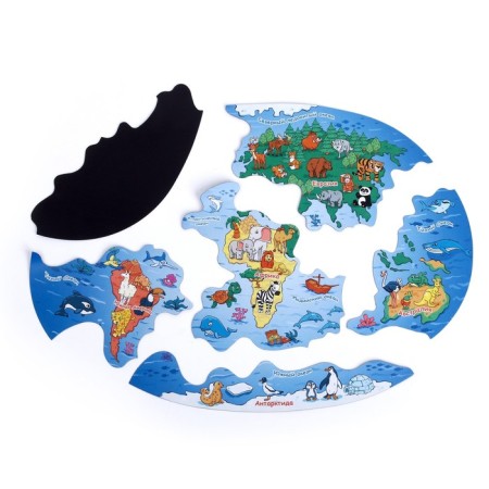 Magnetic puzzle "6 continents"-3