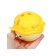 Silicone teether for teeth with a rattle of “fish”, in the case, yellow color, crumb I
