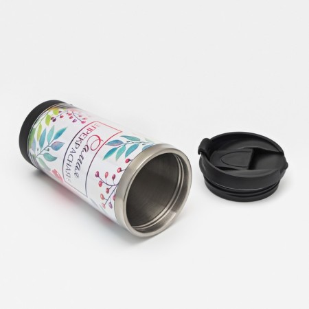The thermostat with the insert "The most beautiful" 400 ml saves heat 2 hours, 16.5 x 7.5 cm-3