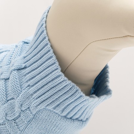 Sweater with openwork viscous, XS (DS 17, Osh 17, OG 23-27 cm), Blue-3