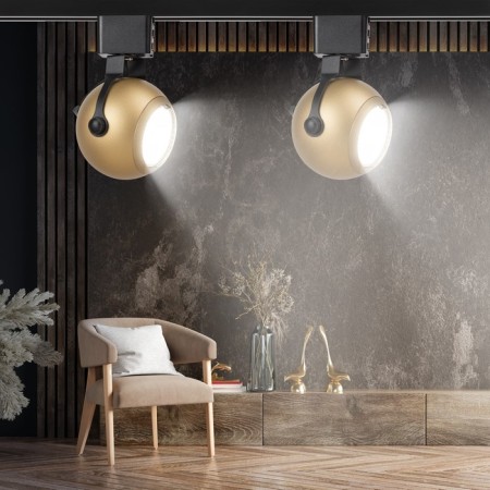 Single-phase track lamp TR35-gU10 Mg under the lamp MR16 gold-1