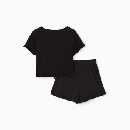 Pajama female (T -shirt and shorts) KAFTAN BLACK p. 48-50-5