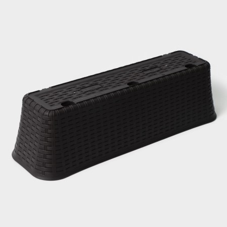 Balcony box "Rotang", 57.5 cm, 12 l, brown color-4