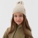 Children's hat minku, rr 48-52, beige color