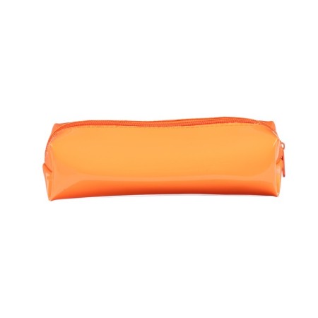 Penal soft, 1 department, 60 x 195 x 50 mm, voluminous, artificial leather, neon K-721, orange-1