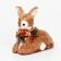 Decorative souvenir from natural materials "Olenenok" 23.5 × 11 × 21 cm