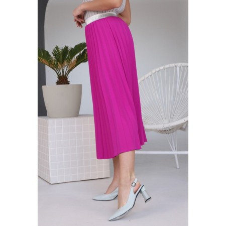 Female skirt, size 54, fuchsia color-6