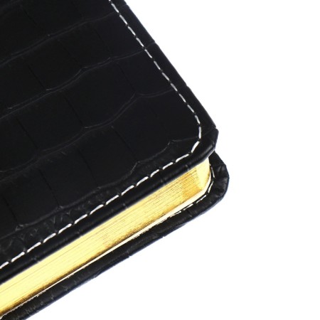 Dated diary 2024 A5 176 sheets, Devente.wild, Firmly covered with artificial leather, gold cut, lies, cream block 70 g/m2, black-5