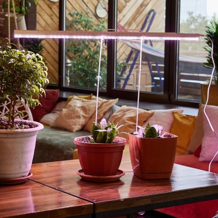 Lamp for plants LED linear, 1150 mm Uniel, 35 W, BIO LED, IP40, white color