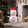 LED figure "Snowman" 35 × 70 × 35 cm, metal, textiles, 220 V, glow of white