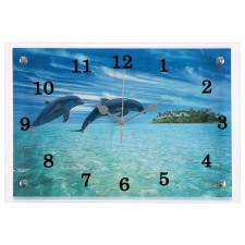 Carty clock is wall-mounted, interior 